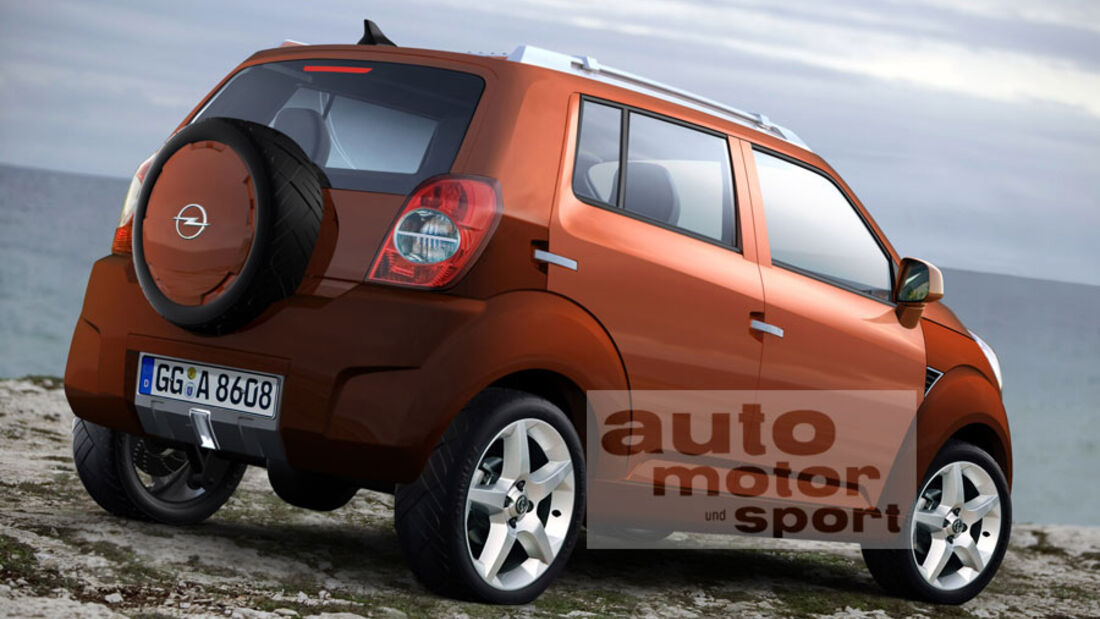 Retusche Opel Corsa Mini SUV