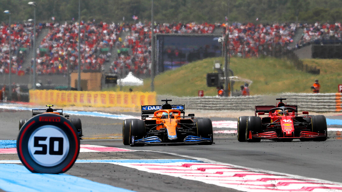 Ricciardo vs. Leclerc - McLaren & Ferrari - Formel 1 - GP Frankreich 2021