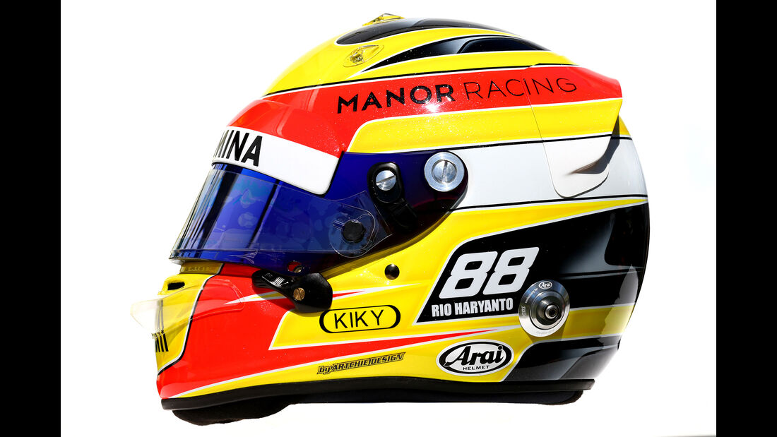 Rio Haryanto - Formel 1 - Helm - 2016