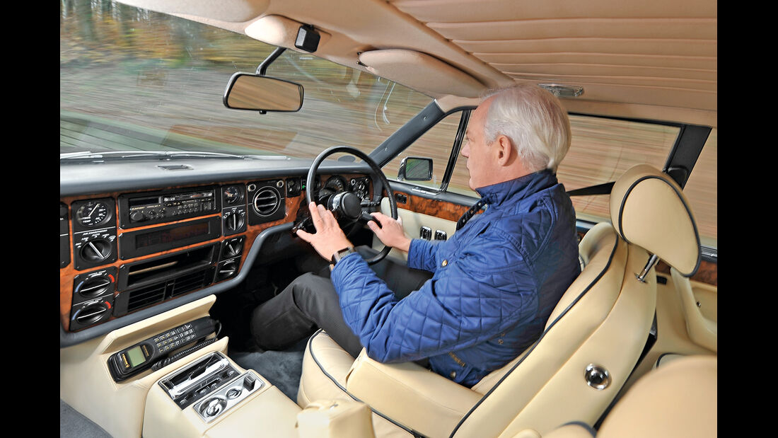 Rolls Royce Camargue, Cockpit, Fahrersicht