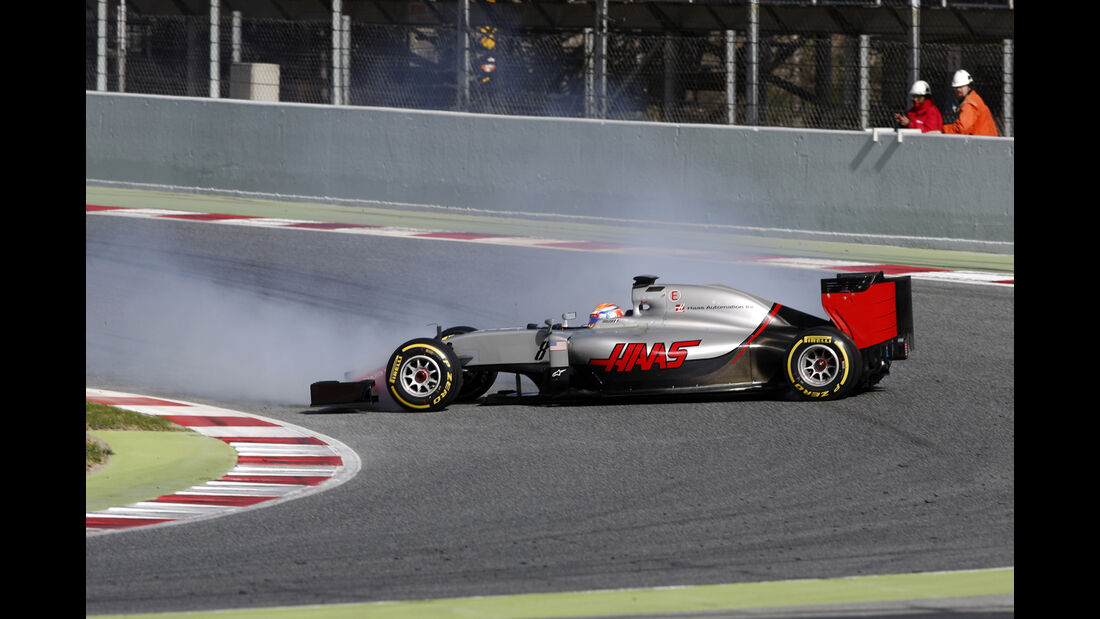 Romain Grosjean - Haas F1 - Formel 1-Test - Barcelona - 3. März 2016 