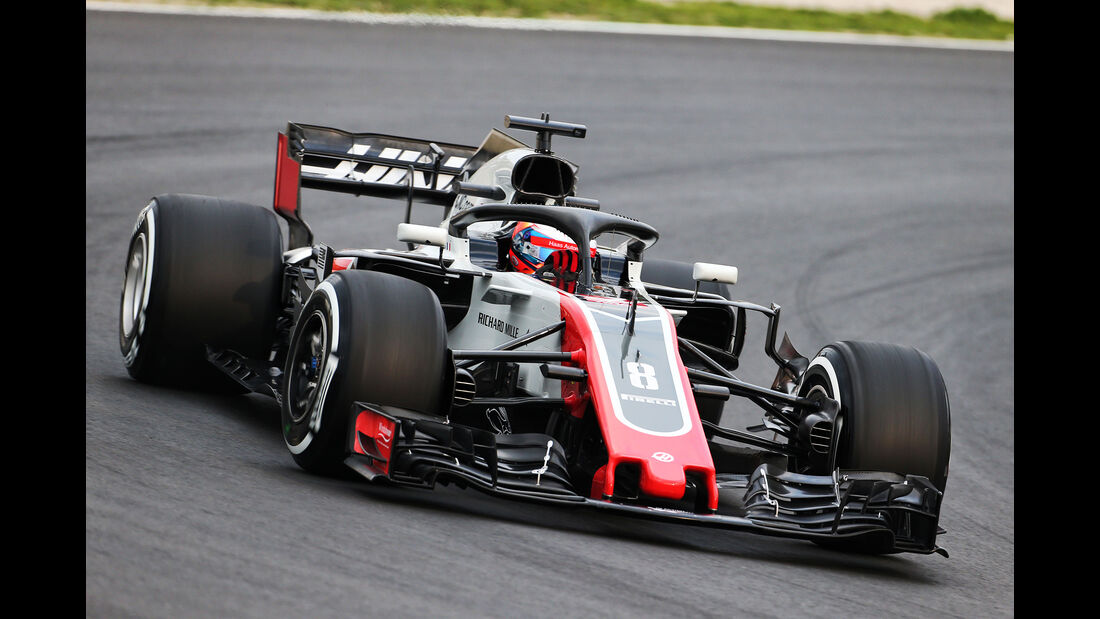 Romain Grosjean - HaasF1 - Barcelona F1-Test 2018 - Tag 1