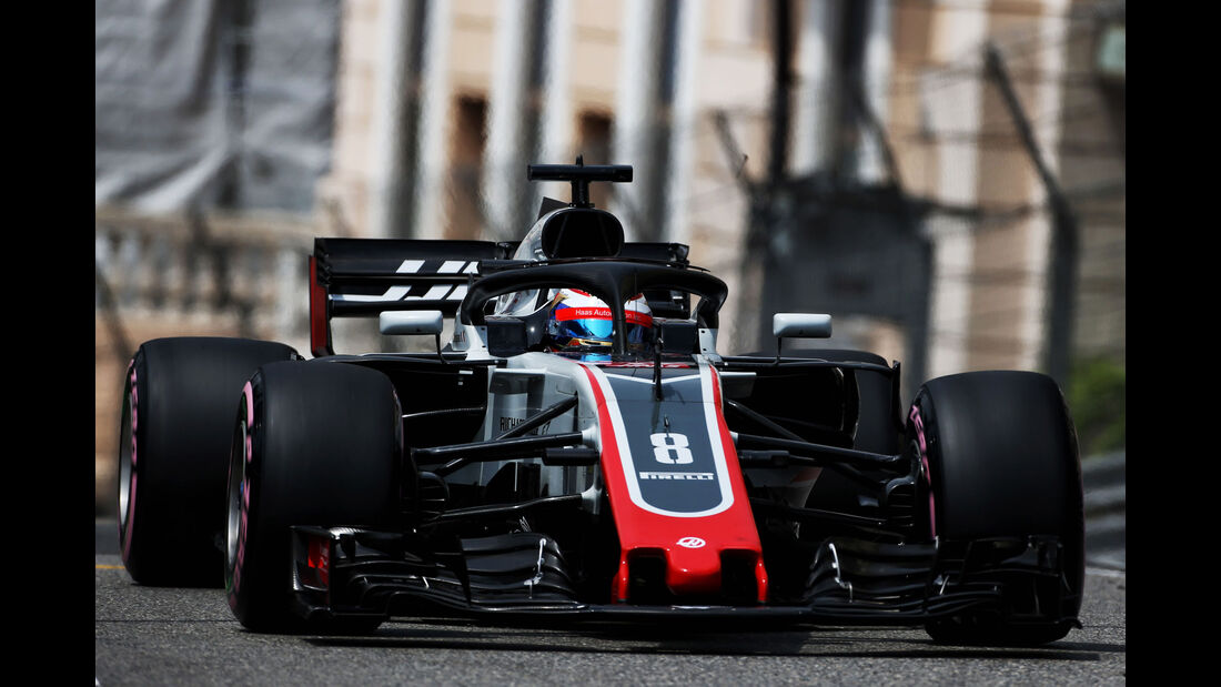 Romain Grosjean - HaasF1 - GP Monaco - Formel 1 - Donnerstag - 24.5.2018