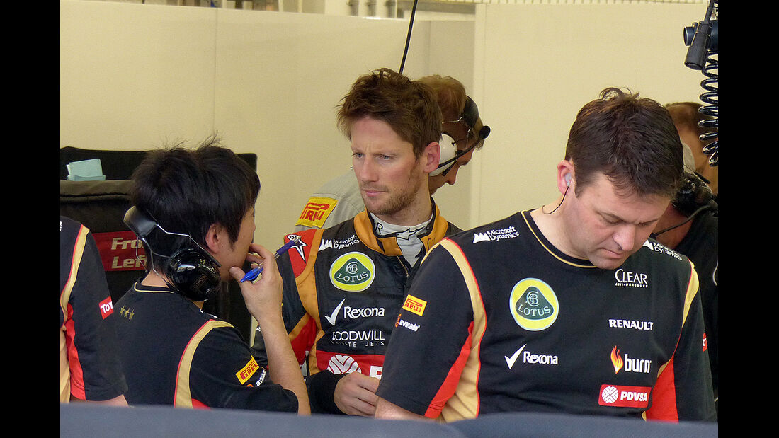 Romain Grosjean - Lotus - Formel 1 - Bahrain - Test - 20. Februar 2014