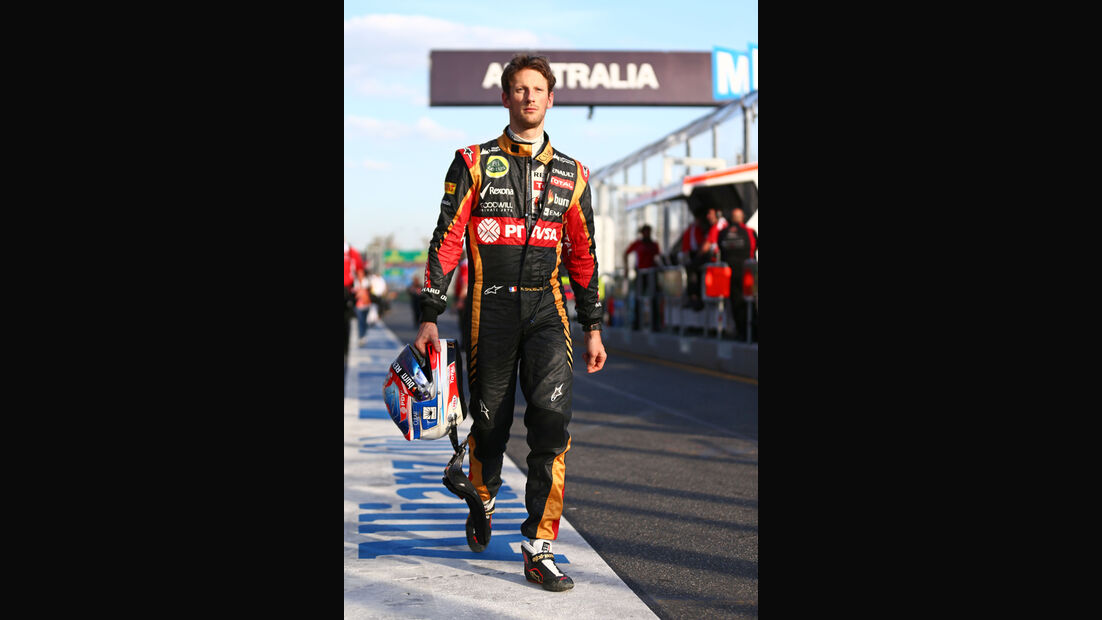 Romain Grosjean - Lotus - Formel 1 - GP Australien - 14. März 2014