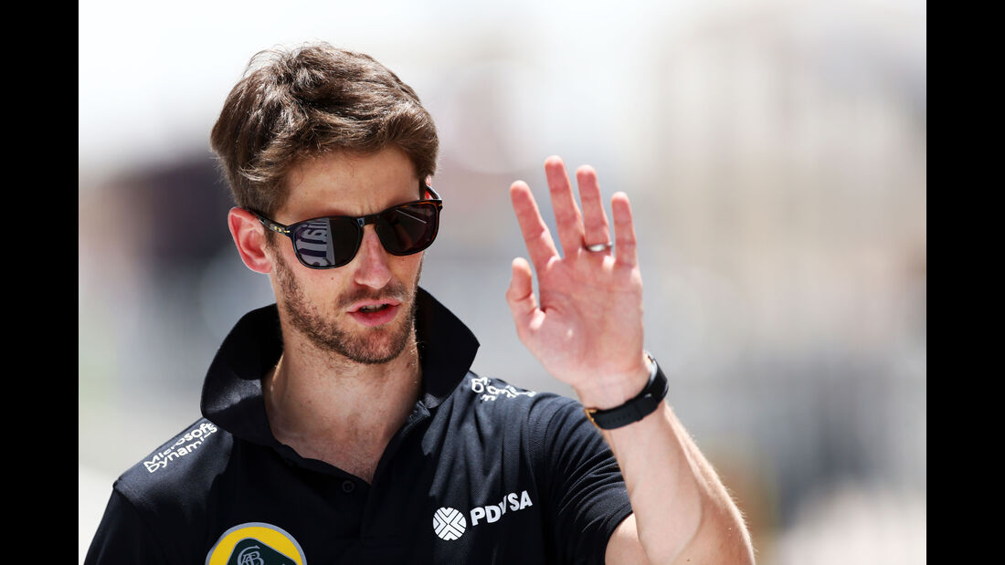 Romain Grosjean - Lotus - Formel 1 - GP Bahrain - 16. April 2015