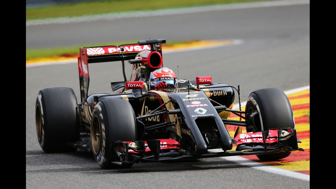 Romain Grosjean - Lotus - Formel 1 - GP Belgien - Spa-Francorchamps - 22. August 2014