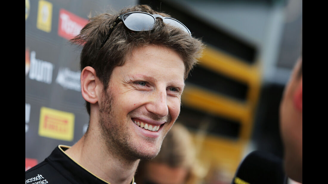 Romain Grosjean - Lotus - Formel 1 - GP England - Silverstone - 3. Juli 2014