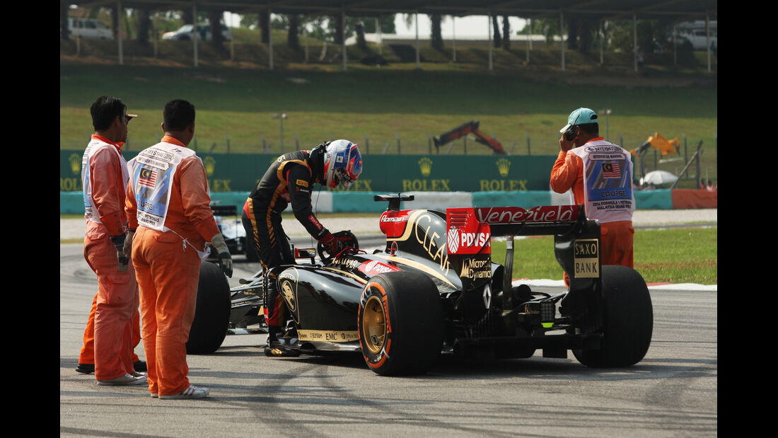 Romain Grosjean - Lotus - Formel 1 - GP Malaysia - 28. März 2014