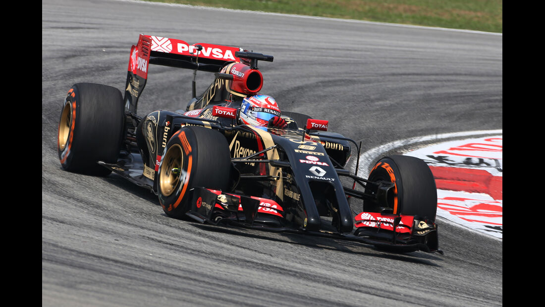 Romain Grosjean - Lotus - Formel 1 - GP Malaysia - Sepang - 28. März 2014
