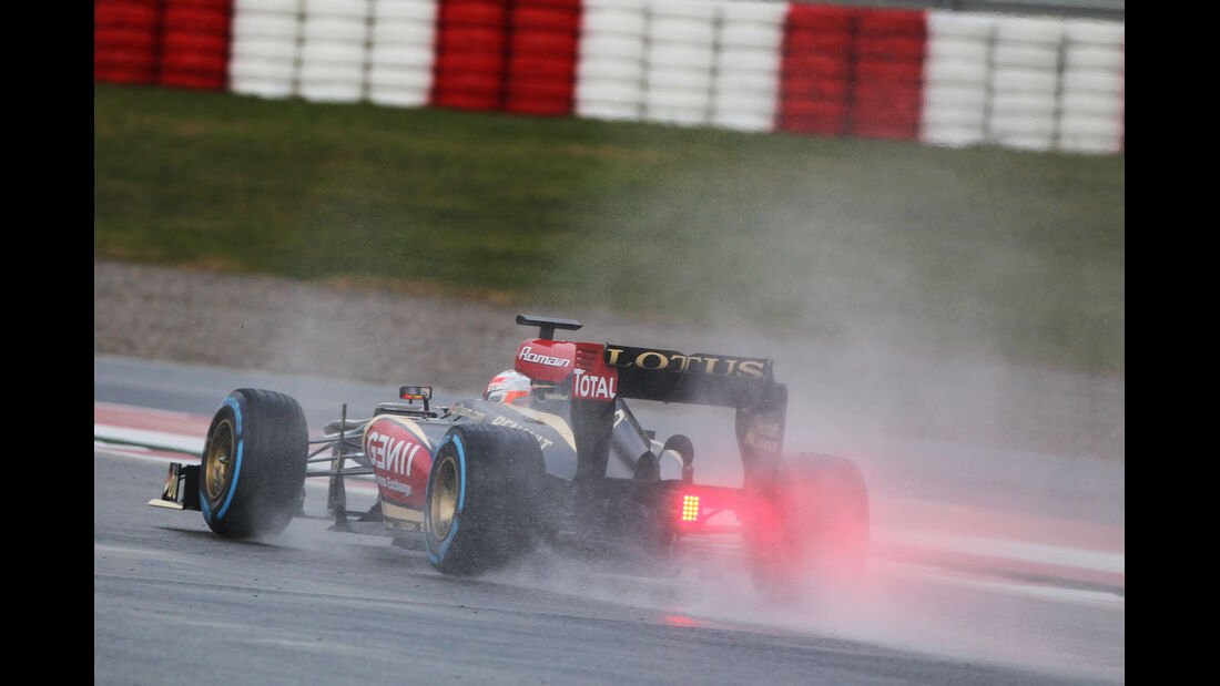 Romain Grosjean, Lotus, Formel 1-Test, Barcelona, 01. März 2013