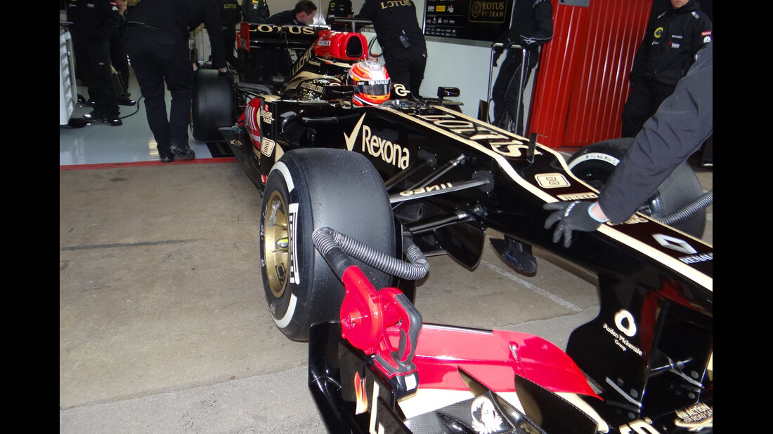 Romain Grosjean - Lotus - Formel 1 - Test - Barcelona - 21. Februar 2013