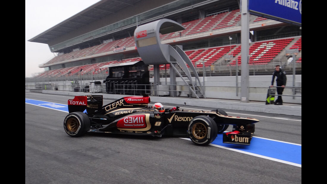 Romain Grosjean - Lotus - Formel 1 - Test - Barcelona - 21. Februar 2013