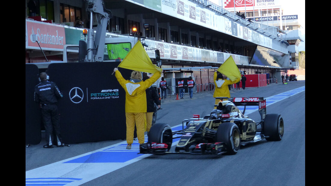 Romain Grosjean - Lotus - Formel 1-Test - Barcelona - 22. Februar 2015