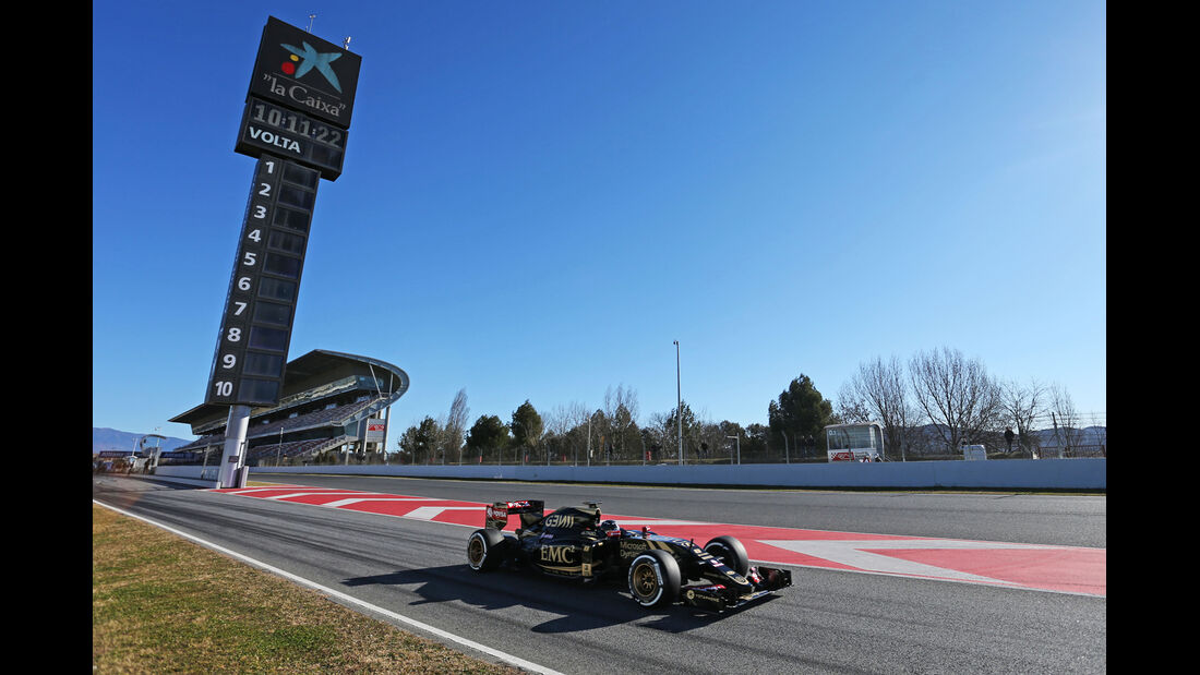 Romain Grosjean - Lotus - Formel 1-Test - Barcelona - 22. Februar 2015