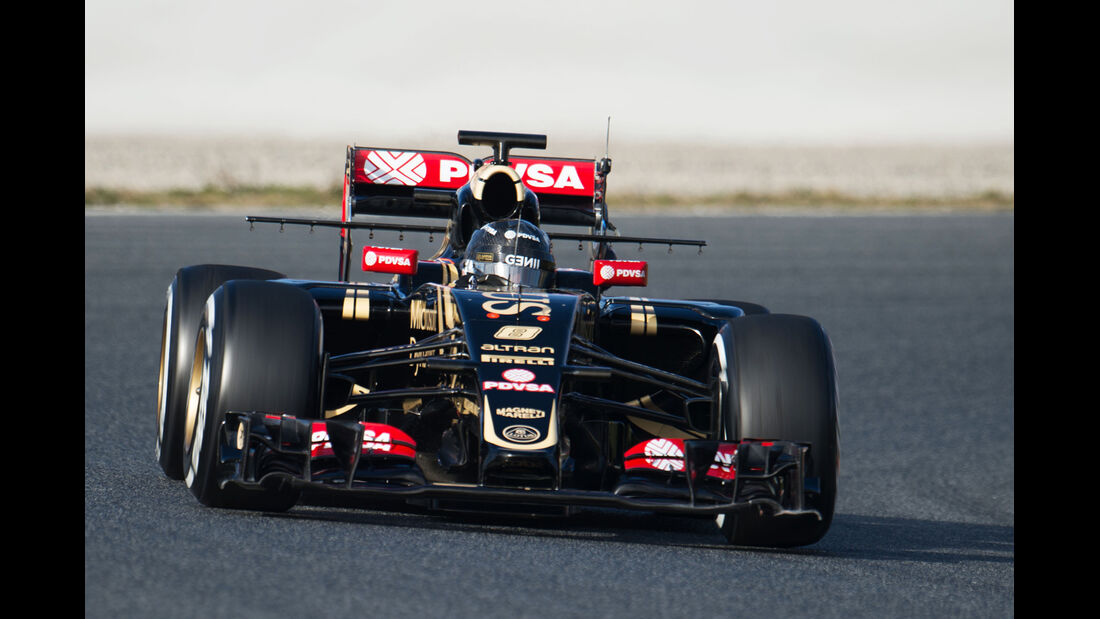 Romain Grosjean - Lotus  Formel 1-Test - Barcelona - 26. Februar 2015