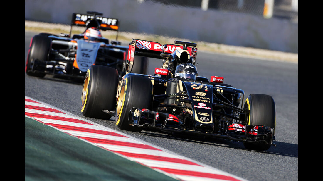 Romain Grosjean - Lotus - Formel 1-Test - Barcelona - 28. Februar 2015