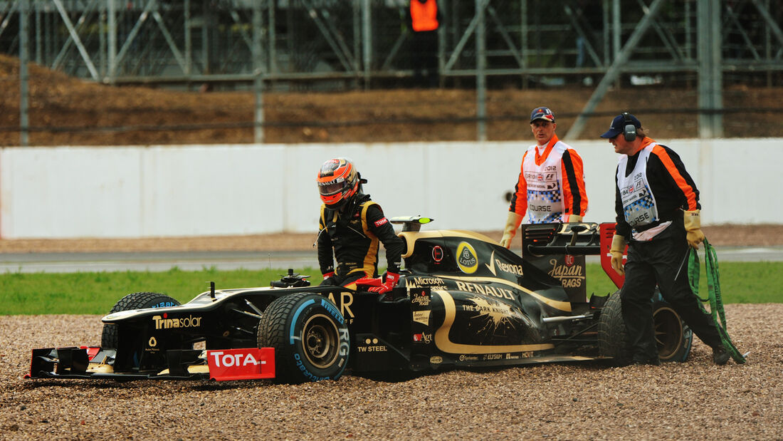 Romain Grosjean Lotus GP England 2012