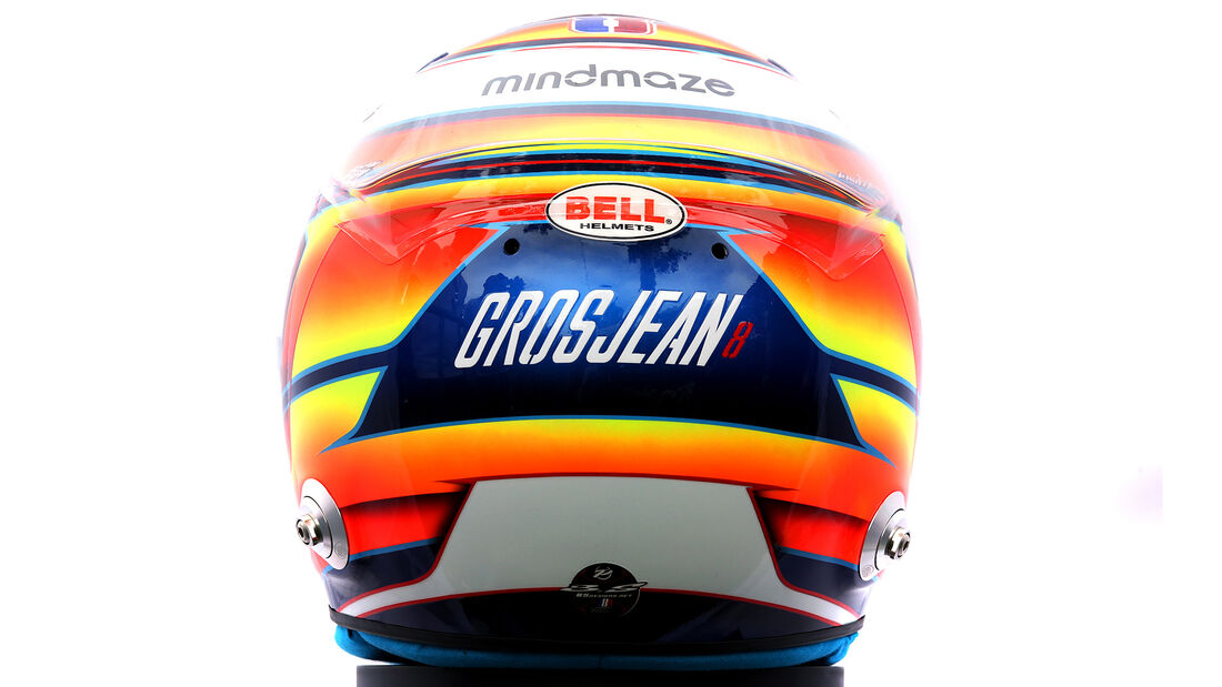 Romain Grosjean - Porträt & Helm - Formel 1 - 2020