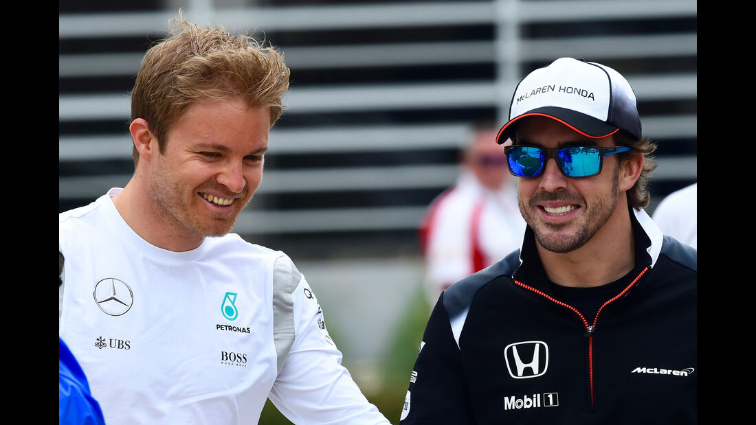 Rosberg & Alonso - Formel 1 - GP Bahrain - 31. März 2016