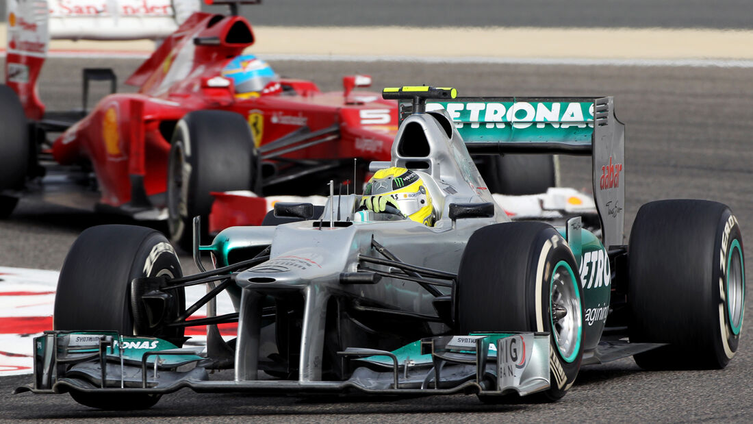 Rosberg Alonso GP Bahrain 2012