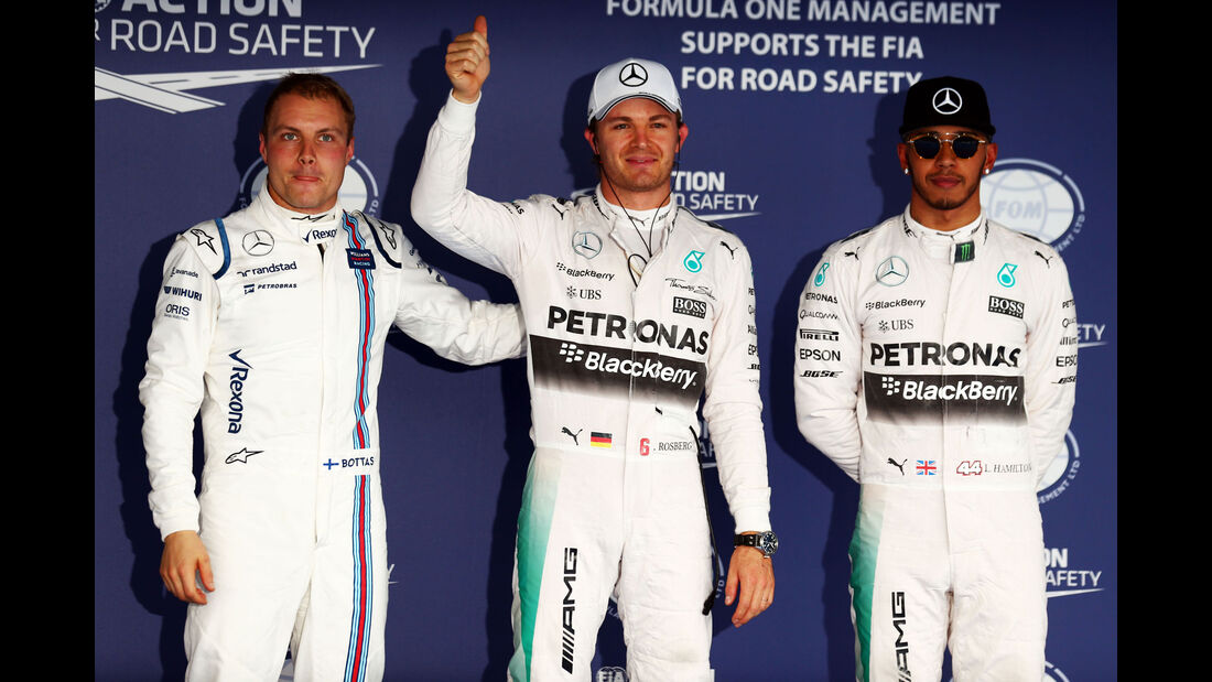 Rosberg - Hamilton - Bottas - GP Russland - Qualifying - Samstag - 10.10.2015