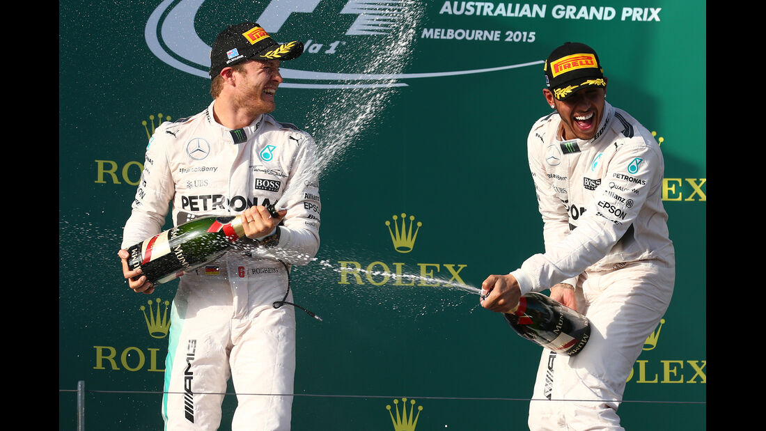 Rosberg & Hamilton - Formel 1 - GP Australien 2015