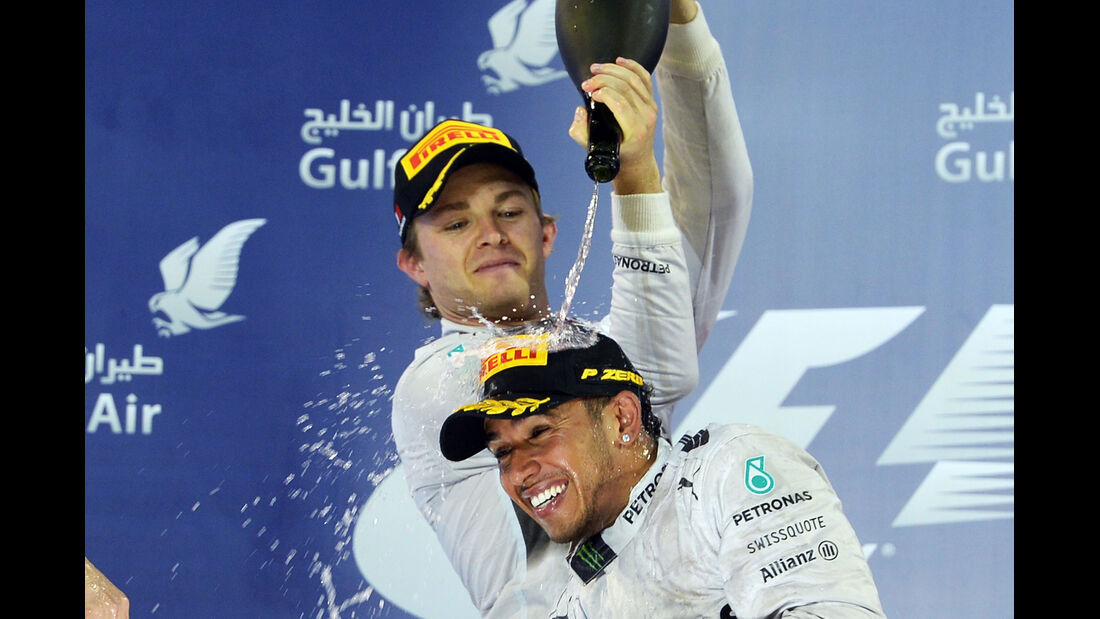 Rosberg & Hamilton - GP Bahrain 2014