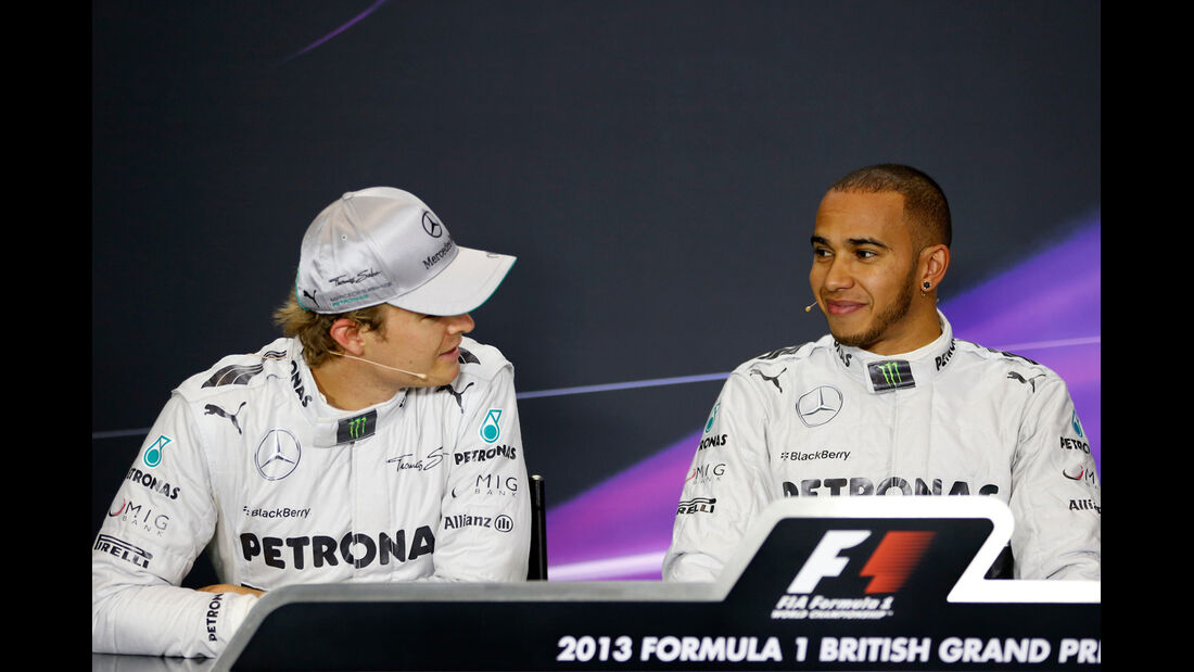 Rosberg & Hamilton - GP England 2013