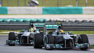 Rosberg Hamilton GP Malaysia 2013