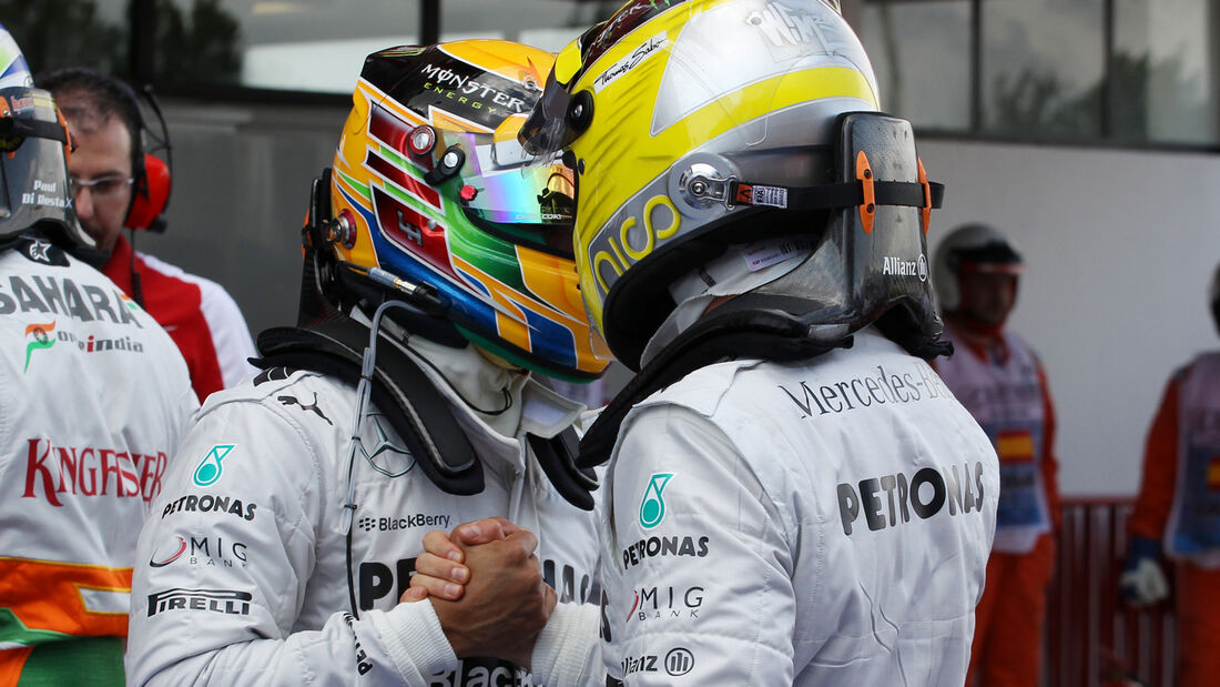 Rosberg Hamilton GP Spanien 2013