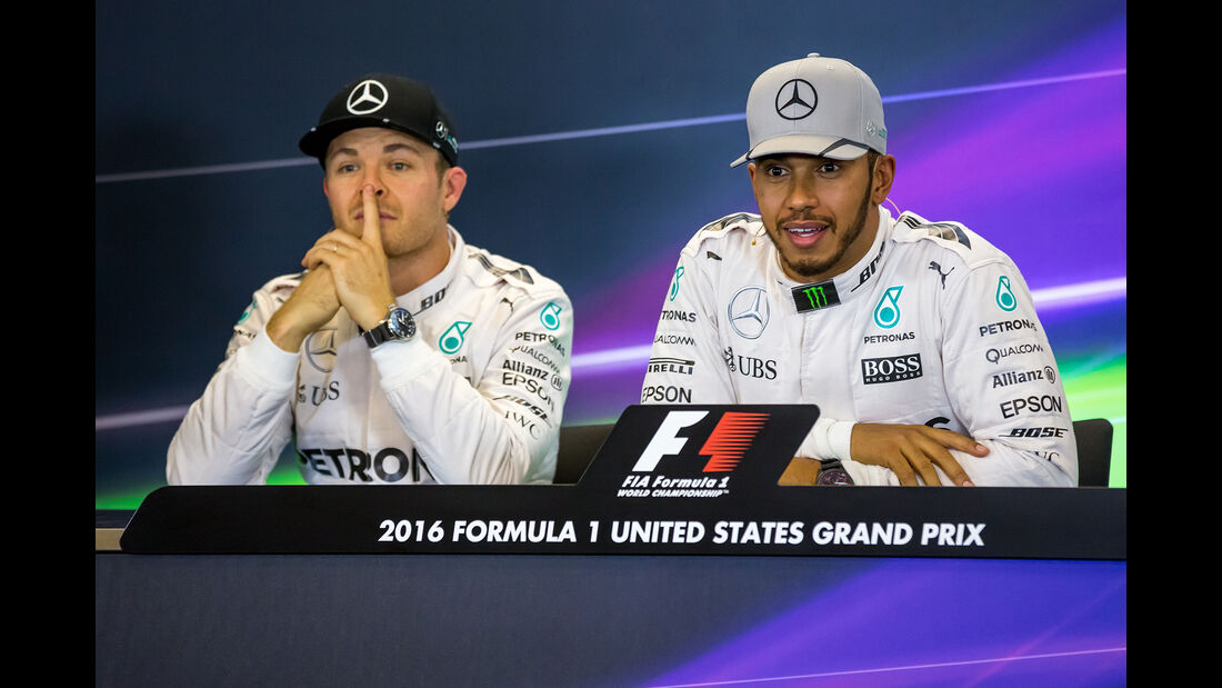 Rosberg & Hamilton - Mercedes - Formel 1 - Austin - GP USA - 22. Oktober 2016