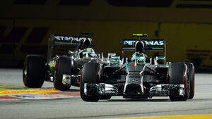 Rosberg & Hamilton - Mercedes - Formel 1 - GP Singapur - 20. September 2014