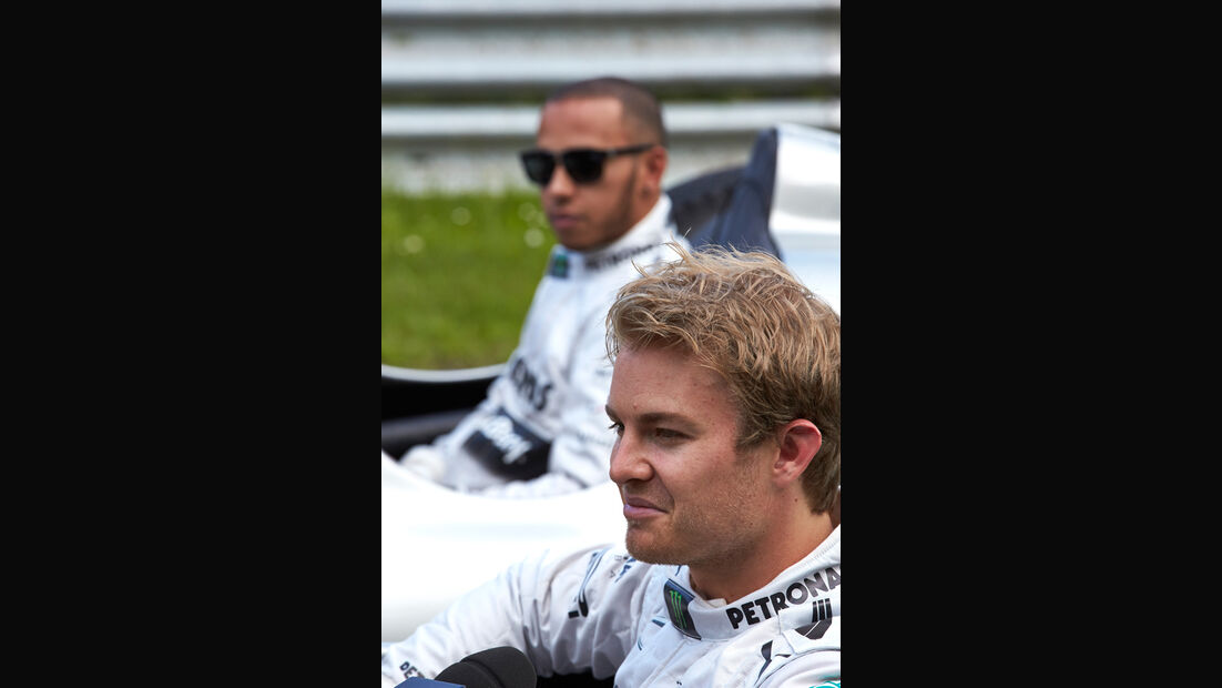 Rosberg & Hamilton - Mercedes - Nordschleifen-Aktion - GP Deutschland 2013