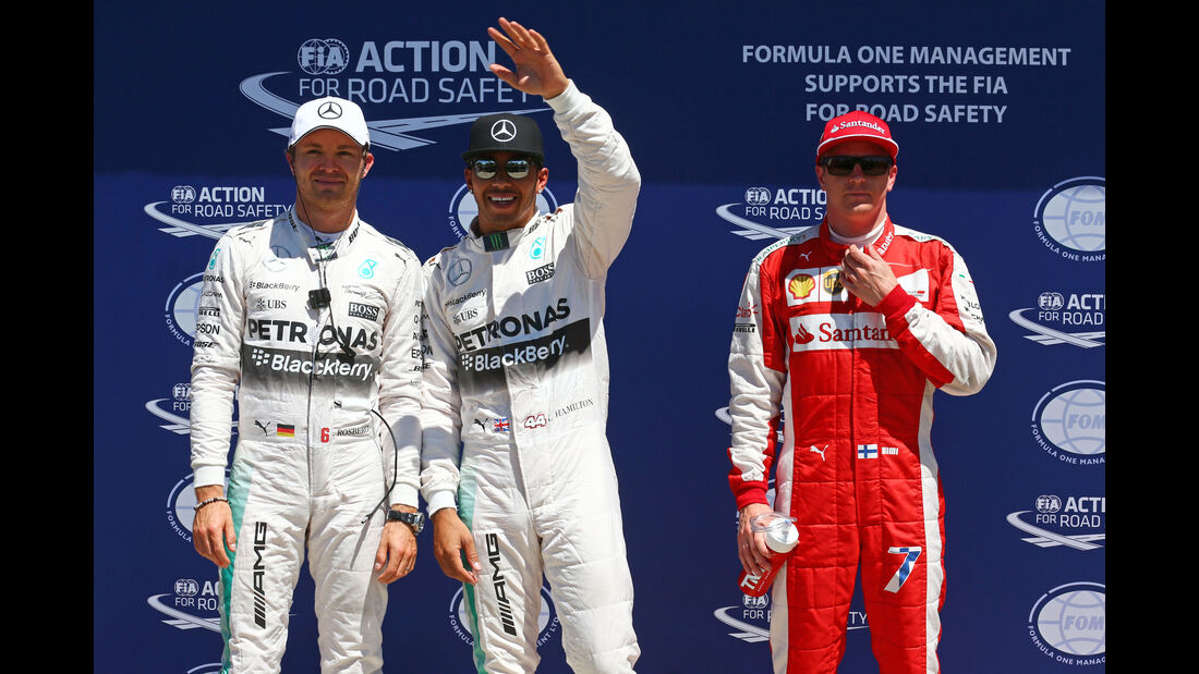 Rosberg, Hamilton & Räikkönen - Formel 1 - GP Kanada - Montreal - 6. Juni 2015