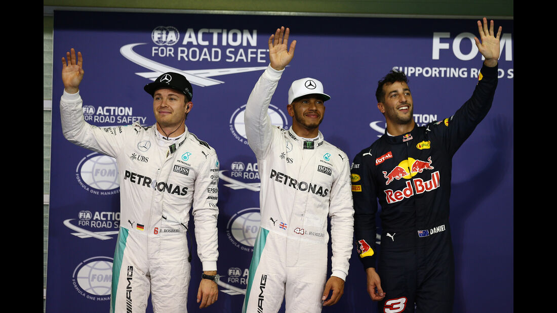 Rosberg, Hamilton & Ricciardo - Formel 1 - GP Abu Dhabi - 26. November 2016