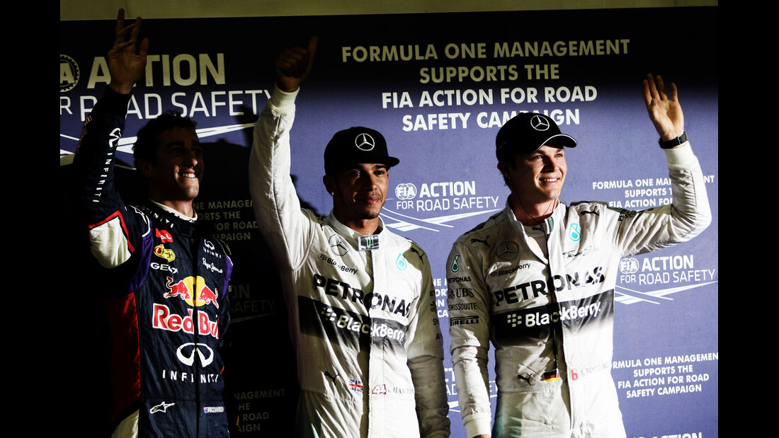 Rosberg, Hamilton & Ricciardo - Formel 1 - GP Singapur - 20. September 2014