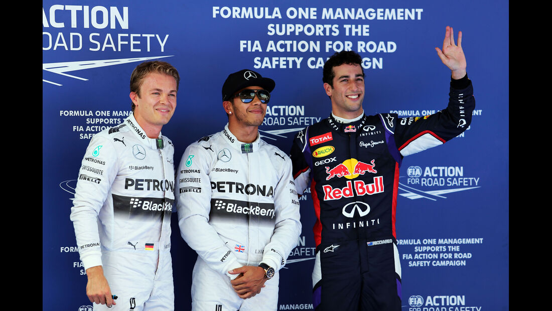 Rosberg, Hamilton & Ricciardo - Red Bull - Formel 1 - GP Spanien - Barcelona - 10. Mai 2014