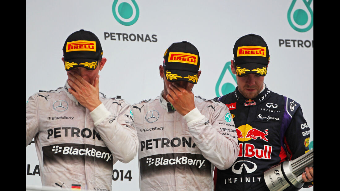 Rosberg, Hamilton & Vettel - GP Malaysia 2014