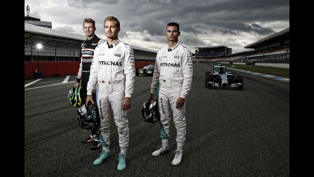 Rosberg, Hülkenberg & Wehrlein - Mercedes Track Day - Hockenheim - 28. Juni 2016