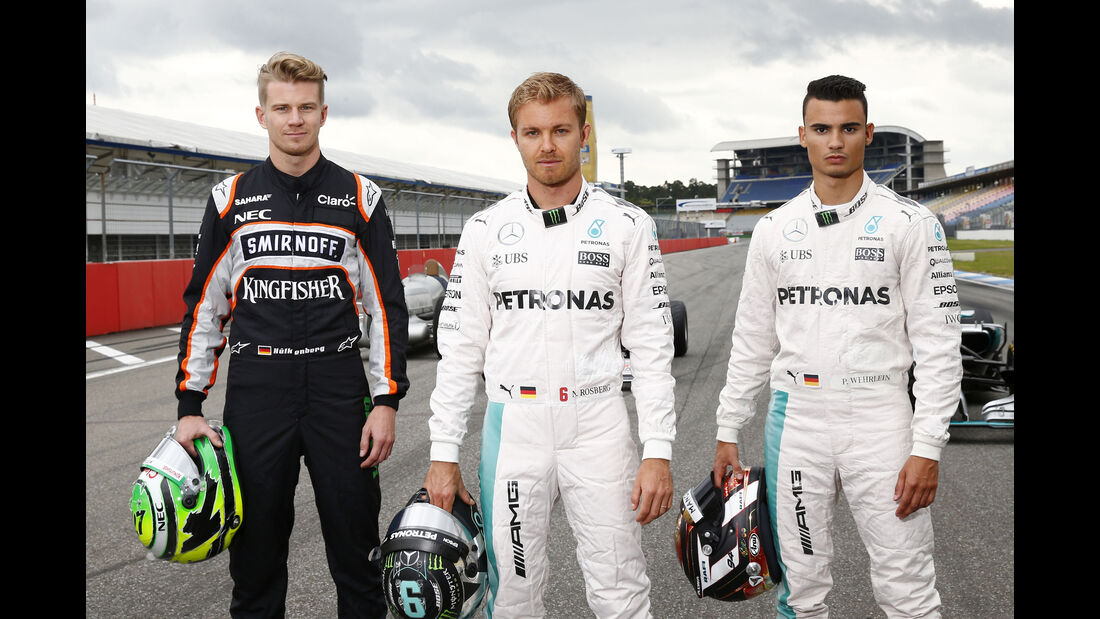 Rosberg, Hülkenberg & Wehrlein - Mercedes Track Day - Hockenheim - 28. Juni 2016