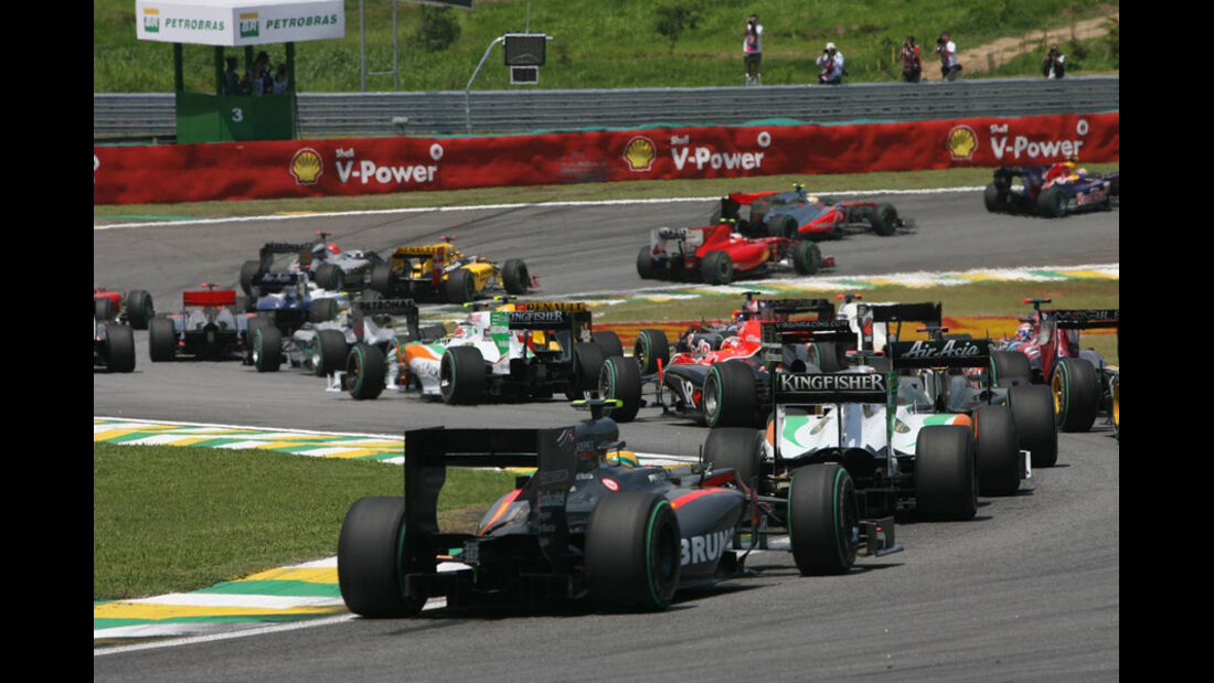 Rosberg Kobayashi GP Brasilien 2010