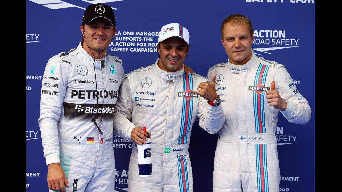 Rosberg, Massa & Bottas - Formel 1 - GP Österreich - Spielberg - 21. Juni 2014