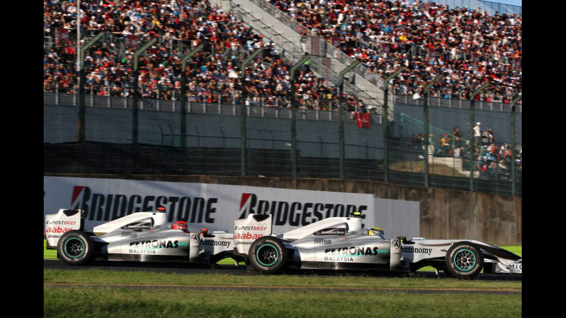 Rosberg Schumacher Mercedes GP