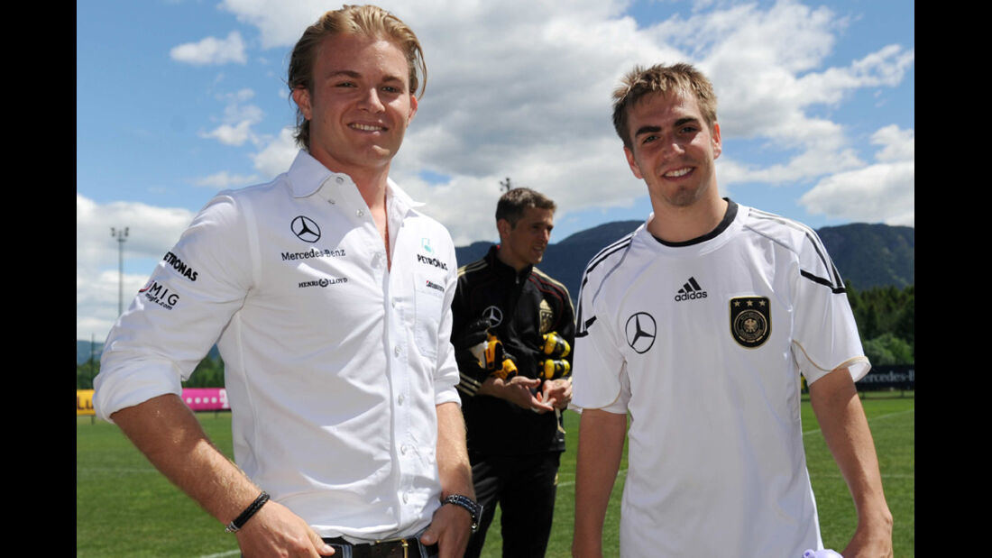 Rosberg und Lahm