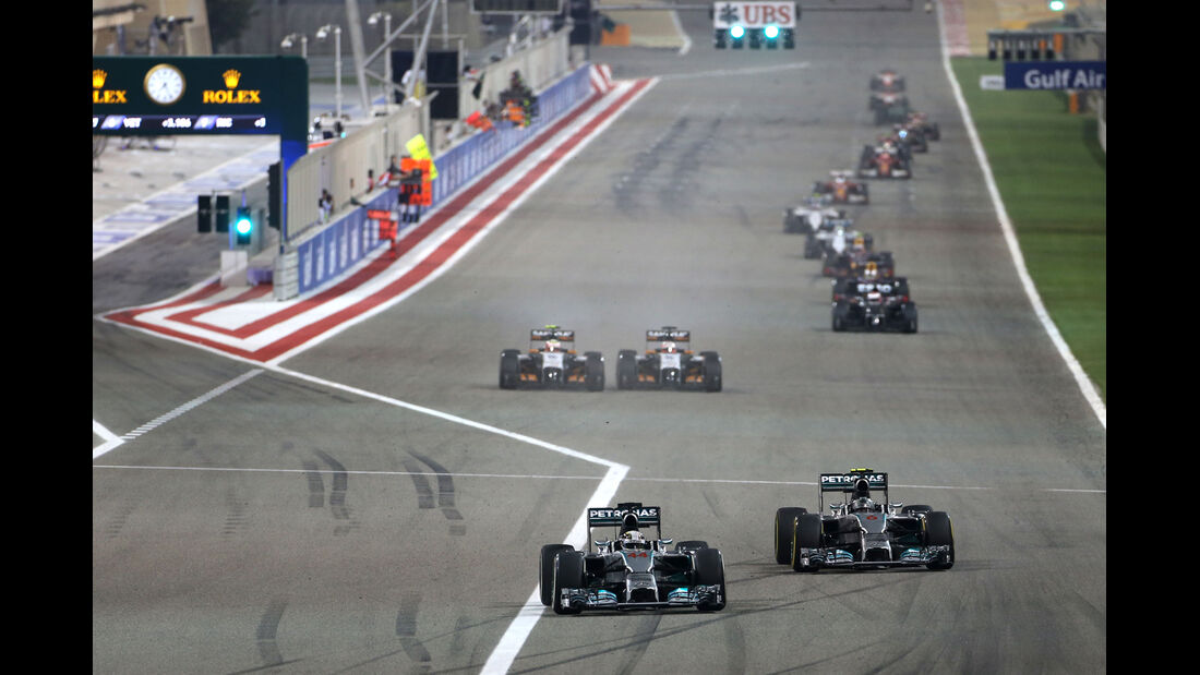 Rosberg vs. Hamilton - Formel 1 - GP Bahrain 2014