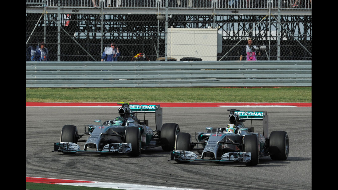Rosberg vs. Hamilton - GP USA 2014