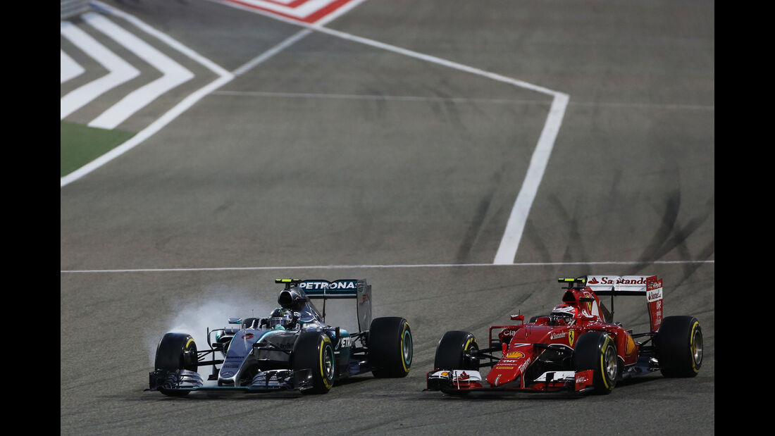 Rosberg vs. Räikkönen - GP Bahrain 2015