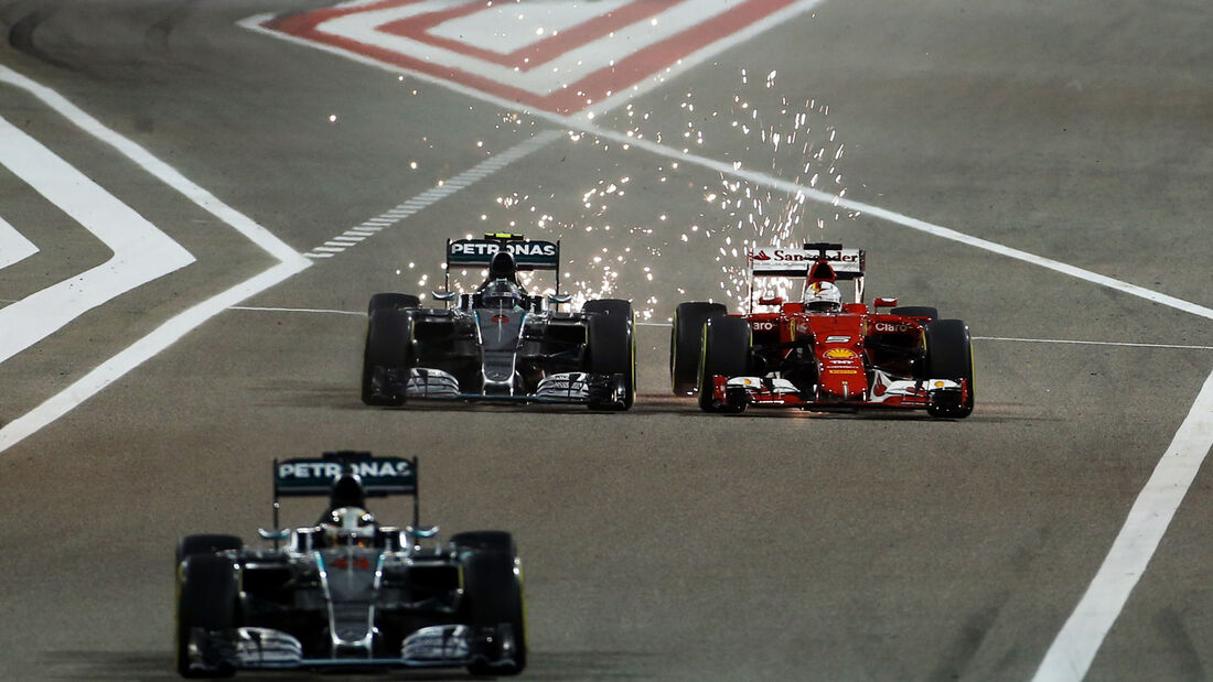 Rosberg vs. Vettel - GP Bahrain 2015