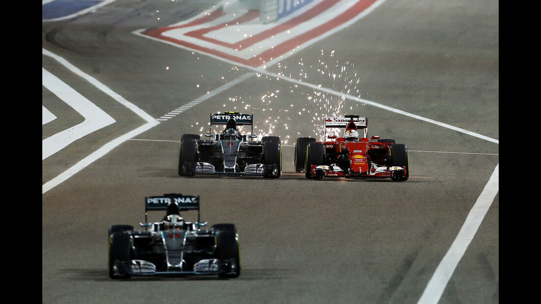 Rosberg vs. Vettel - GP Bahrain 2015